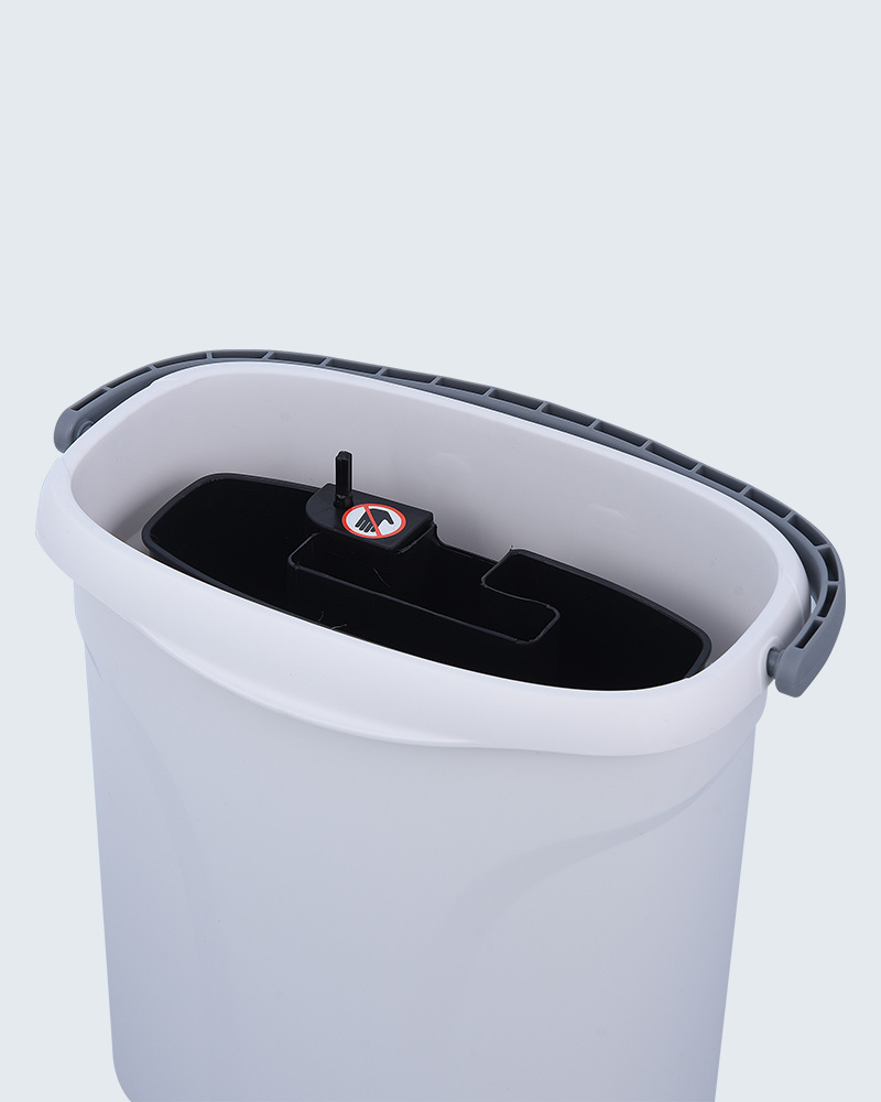 Ensemble de seaux de vadrouille de séparation d'eau sale à double contrôle Mopx Dual Zone