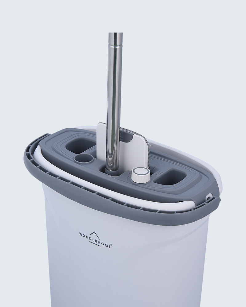 Ensemble de seaux de vadrouille de séparation d'eau sale à double contrôle Mopx Dual Zone