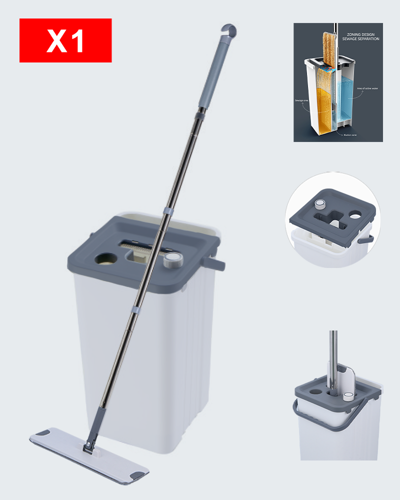 Ensemble de seaux de vadrouille pour séparation d'eau propre et sale